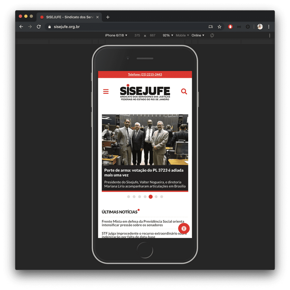 Layout responsivo